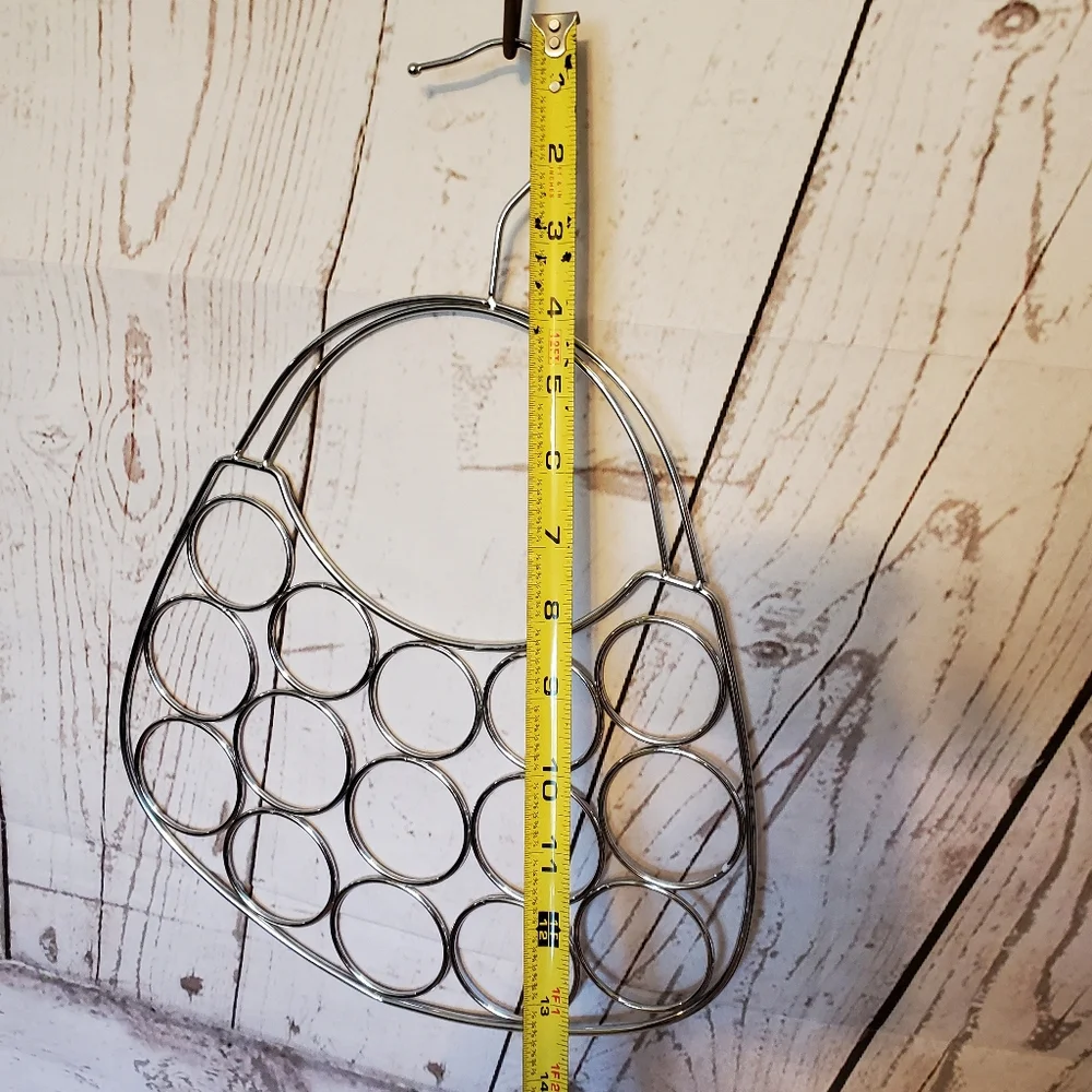 Metal hanger for scarves, ties, accessories